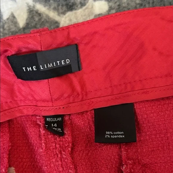 The Limited High Waist Red Women's Shorts - Picture 3 of 4